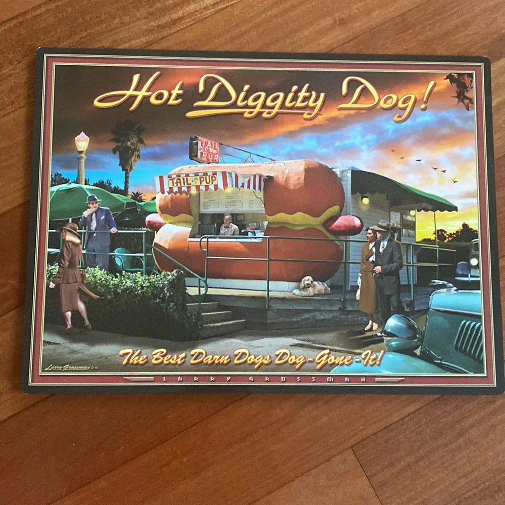 Nostalgic 4 Piece Vintage ‘2013 Diner Placemats by L. Grossman EUC